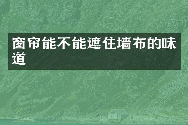 窗帘能不能遮住墙布的味道