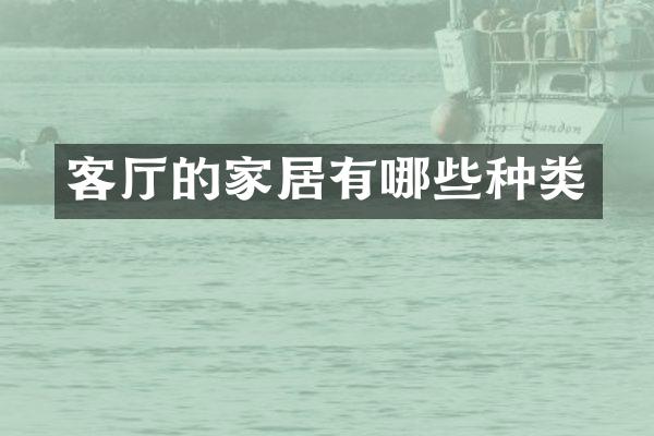 客厅的家居有哪些种类