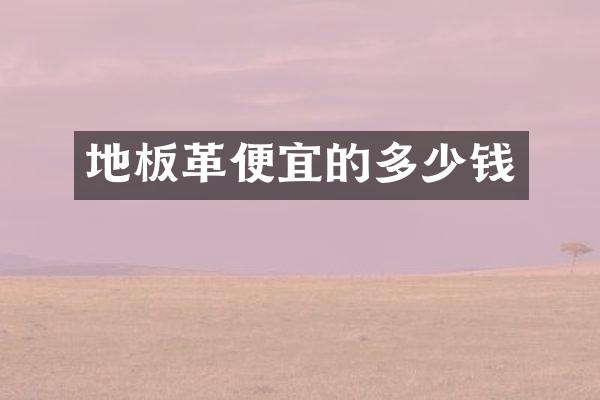地板革便宜的多少钱