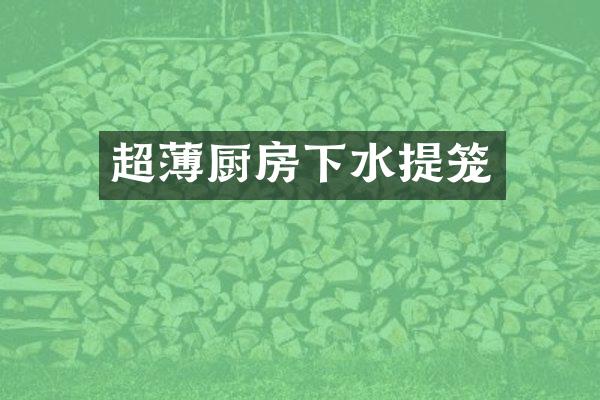 超薄厨房下水提笼