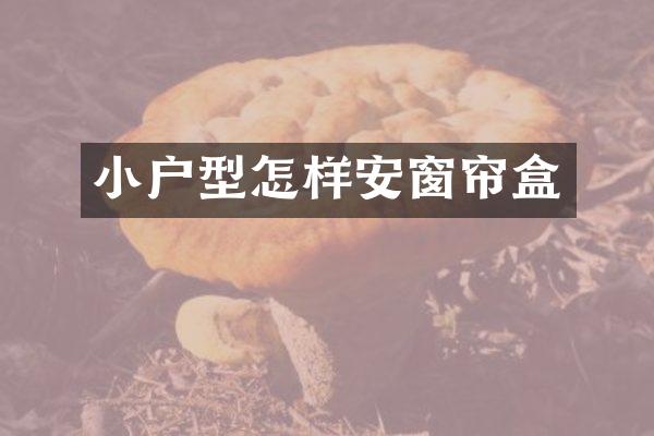 小户型怎样安窗帘盒