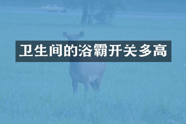 卫生间的浴霸开关多高