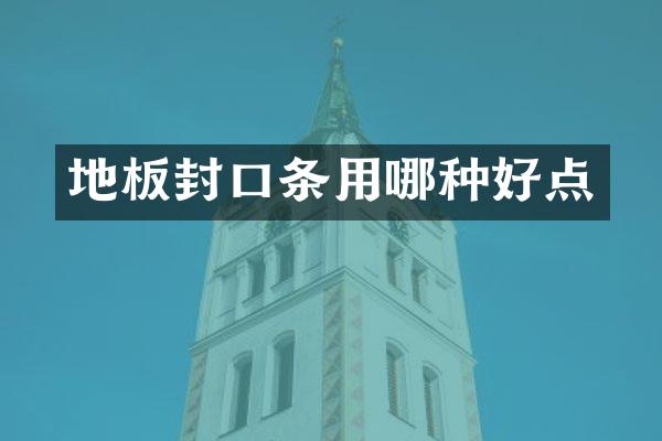 地板封口条用哪种好点