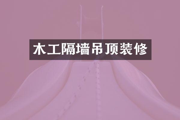 木工隔墙吊顶装修