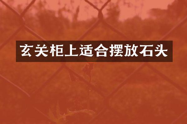 玄关柜上适合摆放石头