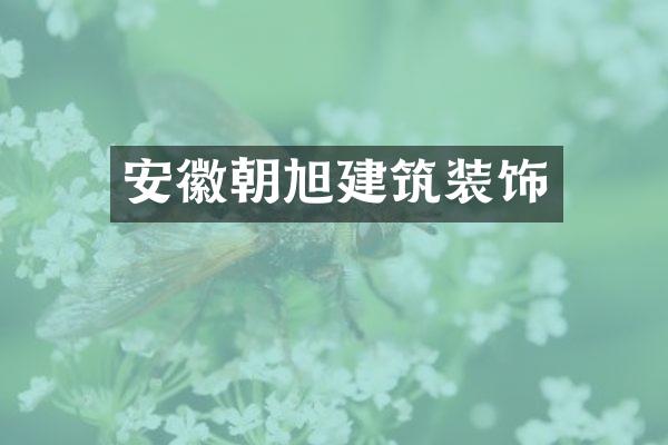 安徽朝旭建筑装饰