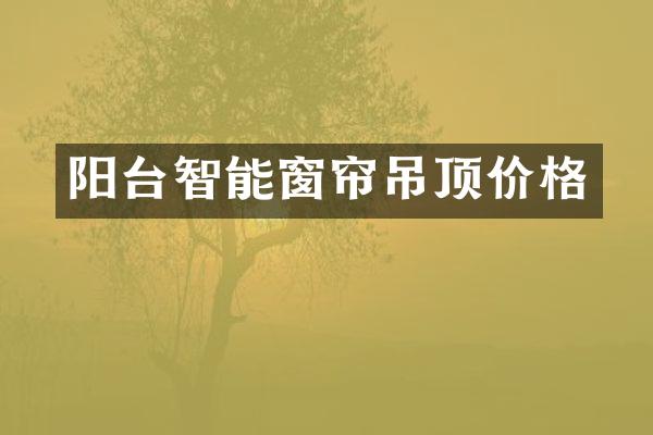 阳台智能窗帘吊顶价格