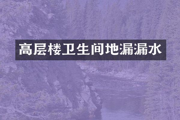 高层楼卫生间地漏漏水