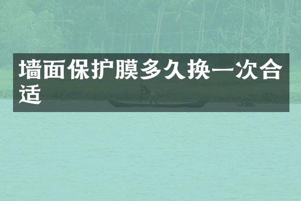 墙面保护膜多久换一次合适