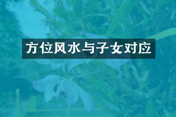 方位风水与子女对应