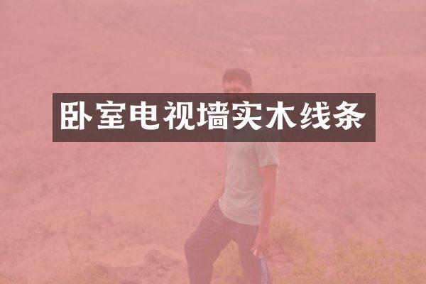卧室电视墙实木线条