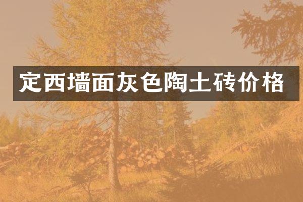 定西墙面灰色陶土砖价格