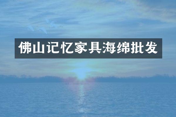佛山记忆家具海绵批发