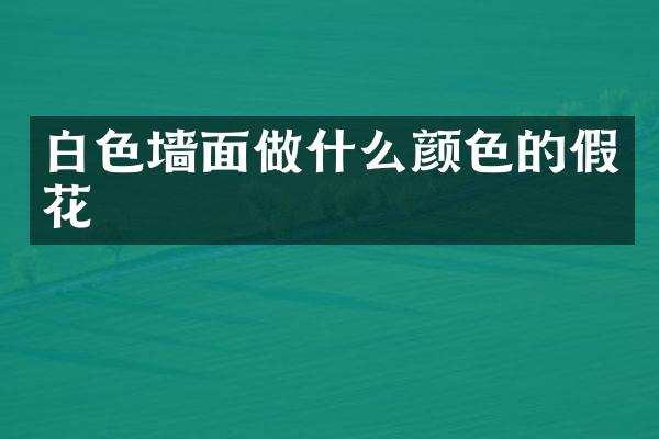 白色墙面做什么颜色的假花