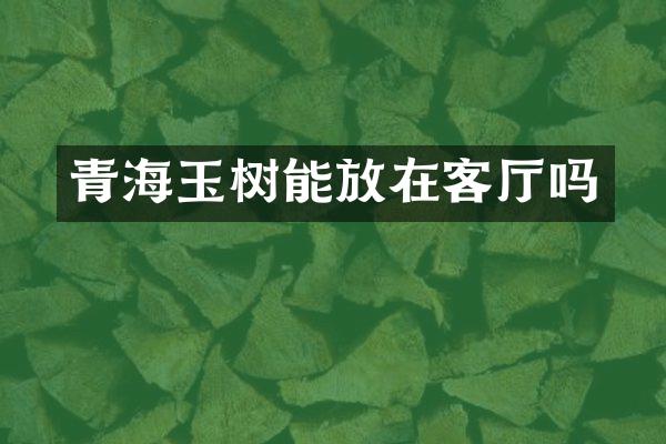 青海玉树能放在客厅吗