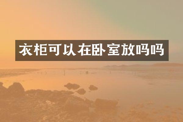 衣柜可以在卧室放吗吗