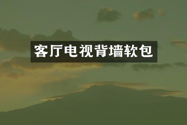 客厅电视背墙软包