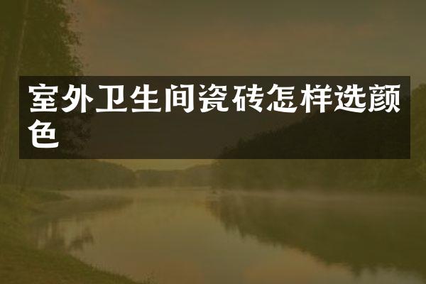 室外卫生间瓷砖怎样选颜色