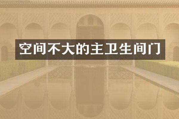 空间不大的主卫生间门