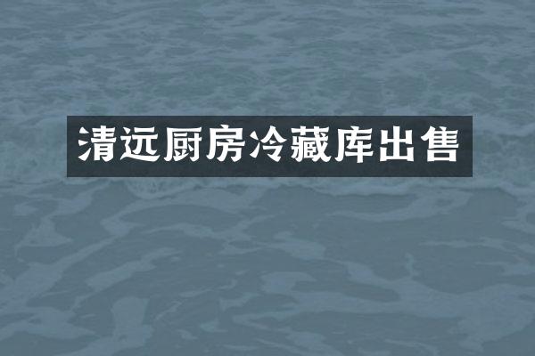清远厨房冷藏库出售