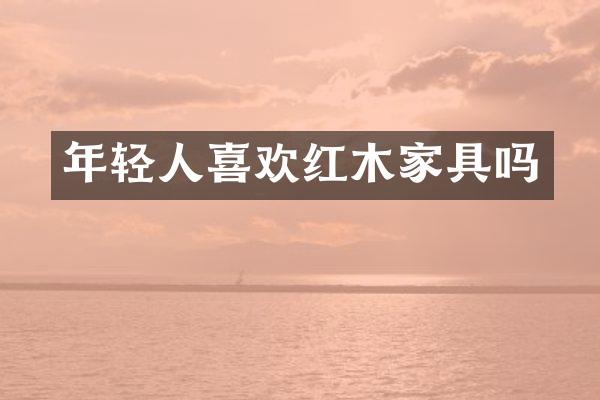 年轻人喜欢红木家具吗