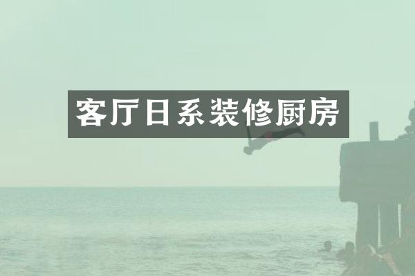 客厅日系装修厨房