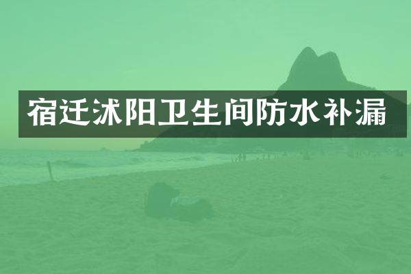 宿迁沭阳卫生间防水补漏
