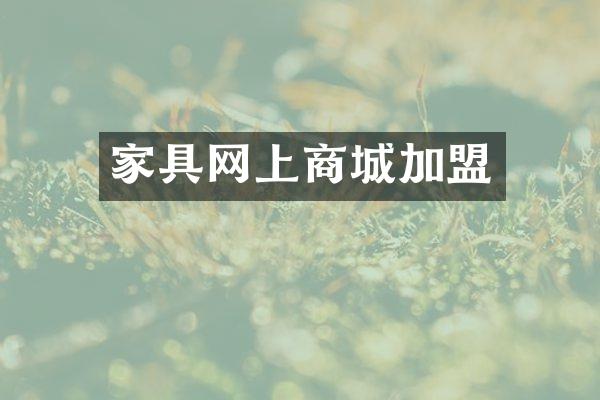 家具网上商城加盟
