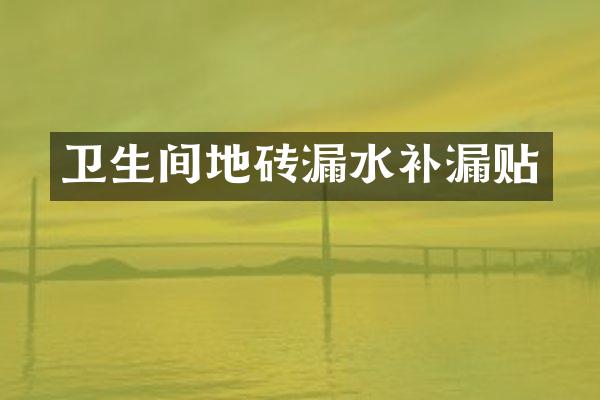 卫生间地砖漏水补漏贴