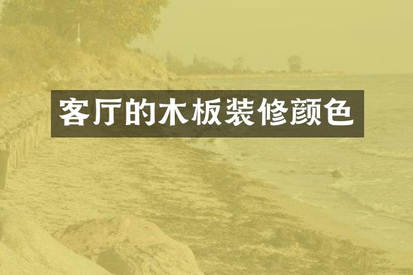 客厅的木板装修颜色