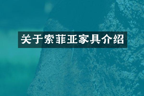 关于索菲亚家具介绍