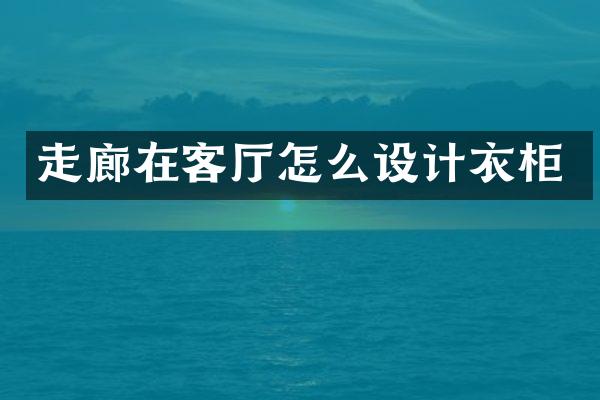 走廊在客厅怎么设计衣柜