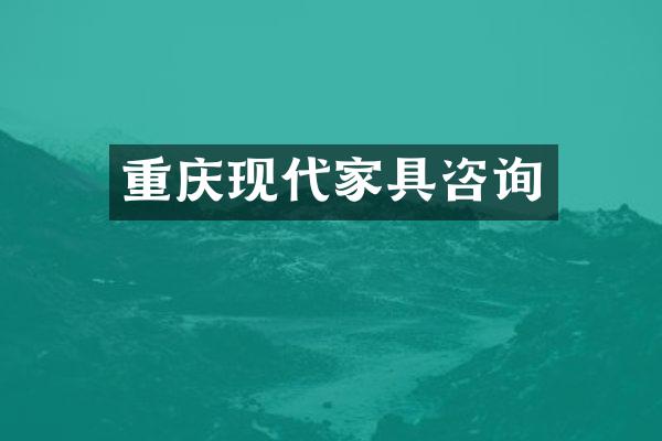 重庆现代家具咨询