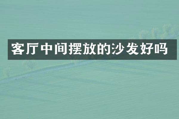 客厅中间摆放的沙发好吗