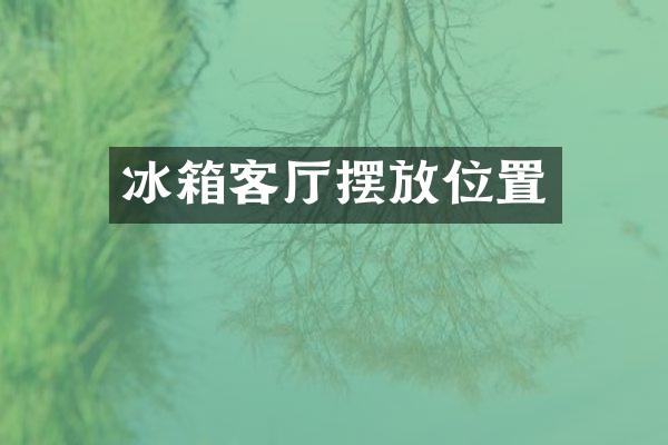 冰箱客厅摆放位置