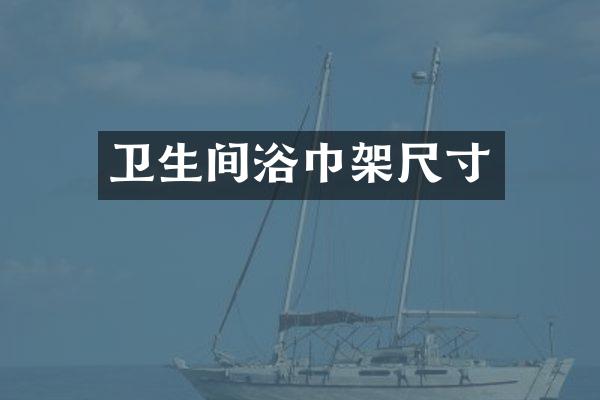 卫生间浴巾架尺寸
