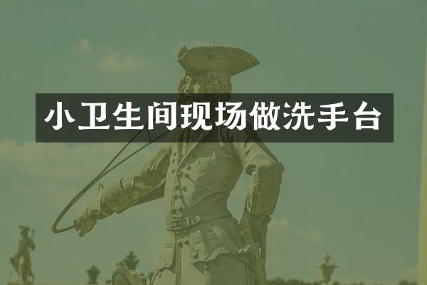 小卫生间现场做洗手台
