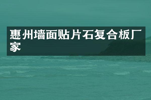 惠州墙面贴片石复合板厂家