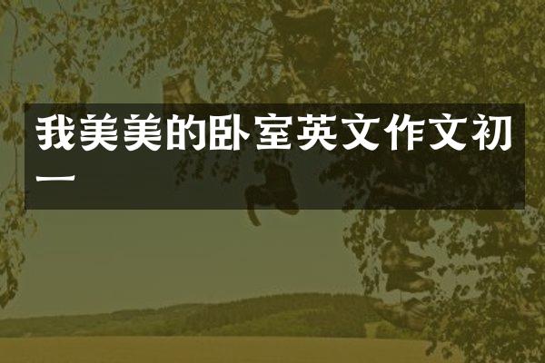 我美美的卧室英文作文初一