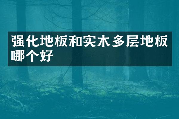 强化地板和实木多层地板哪个好