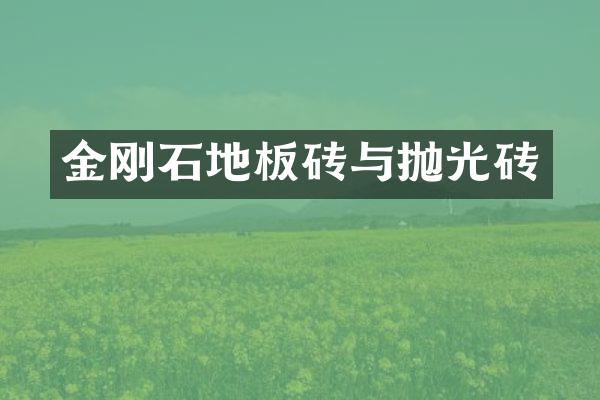 金刚石地板砖与抛光砖