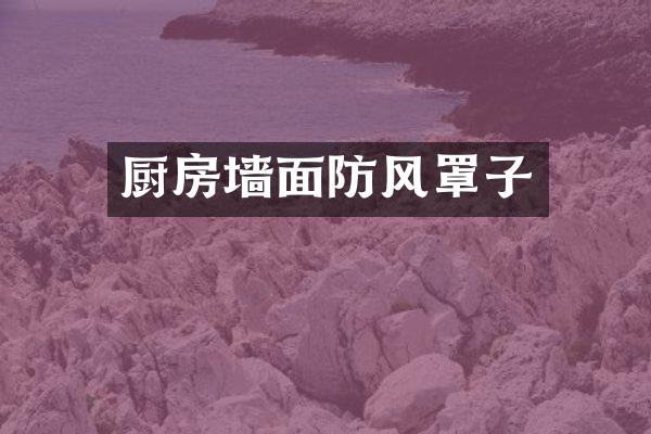 厨房墙面防风罩子