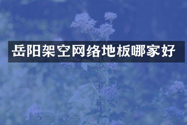 岳阳架空网络地板哪家好