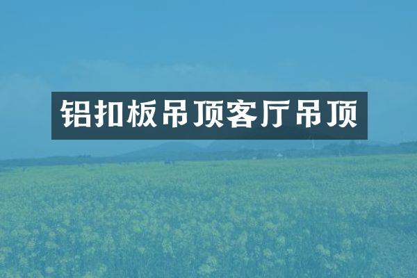 铝扣板吊顶客厅吊顶