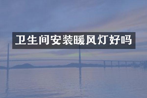 卫生间安装暖风灯好吗