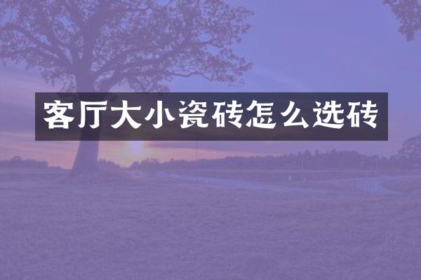 客厅大小瓷砖怎么选砖