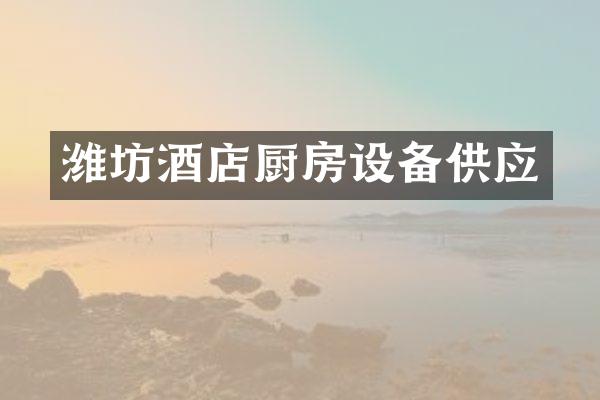 潍坊酒店厨房设备供应