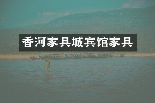 香河家具城宾馆家具