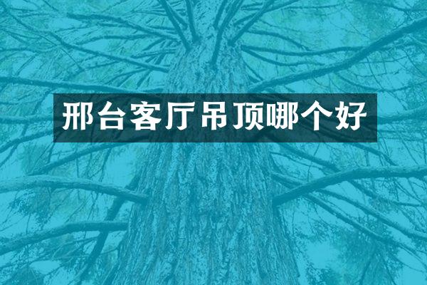 邢台客厅吊顶哪个好