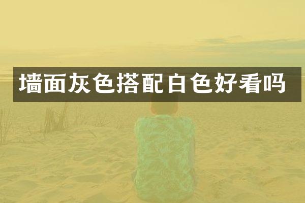 墙面灰色搭配白色好看吗